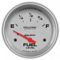 AUTOMETER GAUGE 2-5/8" FUEL LEVEL,0-90 ?,AIR-CORE,SSE,ULTRA-LITE # 4414-SP