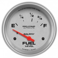AUTOMETER GAUGE 2-5/8" FUEL LEVEL,73-10 ?,AIR-CORE,ULTRA-LITE # 4415-SP