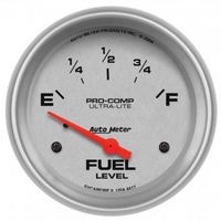 AUTOMETER GAUGE 2-5/8" FUEL LEVEL,0-30 ?,AIR-CORE,SSE,ULTRA-LITE # 4417-SP