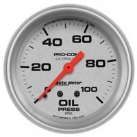 AUTOMETER GAUGE 2-5/8" OIL PRESSURE,0-100 PSI,MECHANICAL,ULTRA-LITE # 4421-SP