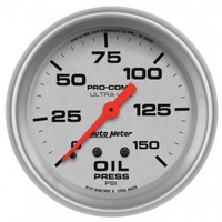 AUTOMETER GAUGE 2-5/8" OIL PRESSURE,0-150 PSI,MECHANICAL,ULTRA-LITE # 4423-SP