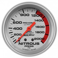 AUTOMETER GAUGE 2-5/8" NITROUS PRESSURE,0-2000 PSI,MECHANICAL,ULTRA-LITE # 4428-SP