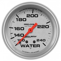 AUTOMETER GAUGE 2-5/8" WATER TEMPERATURE,120-240F,MECHANICAL,ULTRA-LITE # 4433-SP