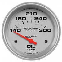 AUTOMETER GAUGE 2-5/8" OIL TEMPERATURE,100-300F,AIR-CORE,ULTRA-LITE # 4447-SP