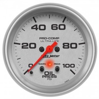 AUTOMETER GAUGE 2-5/8" OIL PRESSURE,0-100 PSI,STEPPER MOTOR,ULTRA-LITE # 4452-SP