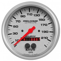 AUTOMETER GAUGE 5" SPEEDO,225 KM/H,GPS,ULTRA-LITE # 4481-M-SP