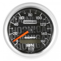 AUTOMETER GAUGE 3-3/8" SPEEDOMETER,0-160MPH,ELECTRIC,HOONIGAN # 4488-09000