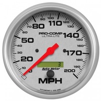 AUTOMETER GAUGE 5" SPEEDOMETER,0-200 MPH,ELECTRIC,ULTRA-LITE # 4490-SP