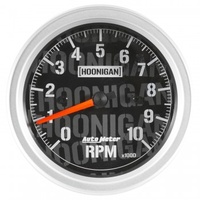 AUTOMETER GAUGE 3-3/8" TACHOMETER,0-10,000 RPM,IN-DASH,HOONIGAN # 4497-09000