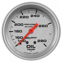 AUTOMETER GAUGE 2-5/8" OIL TEMPERATURE,140-280F,MECHANICAL,LIQUID FILLED,ULTRA-LITE # 4641-SP