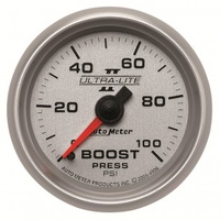 AUTOMETER GAUGE 2-1/16" BOOST,0-100 PSI,MECHANICAL,ULTRA-LITE II # 4906