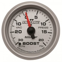 AUTOMETER GAUGE 2-1/16" BOOST/VACUUM,30 IN HG/20 PSI,MECHANICAL,ULTRA-LITE II # 4907