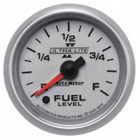 AUTOMETER GAUGE 2-1/16" FUEL LEVEL,PROGRAMMABLE 0-280 ?,STEPPER MOTOR,ULTRA-LITE II # 4910