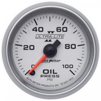 AUTOMETER GAUGE 2-1/16" OIL PRESSURE,0-100 PSI,STEPPER MOTOR,ULTRA-LITE II # 4953