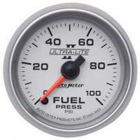 AUTOMETER GAUGE 2-1/16" FUEL PRESSURE,0-100 PSI,STEPPER MOTOR,ULTRA-LITE II # 4963