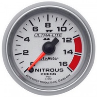AUTOMETER GAUGE 2-1/16" NITROUS PRESSURE,0-1600 PSI,STEPPER MOTOR,ULTRA-LITE II # 4974