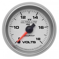 AUTOMETER GAUGE 2-1/16" VOLTMETER,8-18V,DIGITAL STEPPER MOTOR,ULTRA-LITE II # 4991
