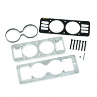 AUTOMETER GAUGE CAGE W/VENTS, DUAL, 2-5/8" FOR BLACK, MUSTANG 87-93 FOX-#50101