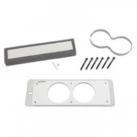 AUTOMETER GAUGE CAGE, DUAL, 2-5/8" FOR SILVER, MUSTANG 87-93 FOX-#50105