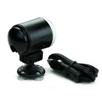 AUTOMETER SINGLE, 2-1/16" BLACK, SUCTION TYPE# 5231