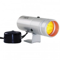 AUTOMETER SHIFT LIGHT, AMBER, PEDESTAL, SILVER, SHIFT-LITE