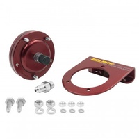 FUEL PRESSURE ISOLATOR KIT,FOR 15 PSI GAUGES,RED ANODIZED ALU,-4AN FITTINGS