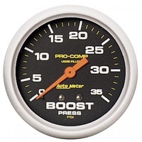 AUTOMETER GAUGE 2-5/8" BOOST,0-35 PSI,MECHANICAL,LIQUID FILLED,PRO-COMP # 5404