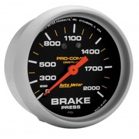 AUTOMETER GAUGE 2-5/8" BRAKE PRESSURE,0-2000 PSI,MECHANICAL,LIQUID FILLED,PRO-COMP # 5426