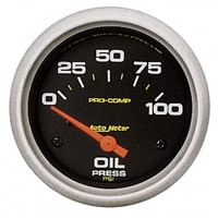 AUTOMETER GAUGE 2-5/8" OIL PRESSURE,0-100 PSI,AIR-CORE,PRO-COMP # 5427
