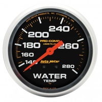 AUTOMETER GAUGE 2-5/8" WATER TEMPERATURE,140-280F,6 FT.,MECHANICAL,LIQUID FILLED,PRO-COMP # 5431