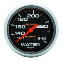 AUTOMETER GAUGE 2-5/8" WATER TEMPERATURE,120-240F,12 FT.,MECHANICAL,LIQUID FILLED,PRO-COMP # 5433