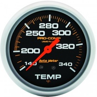 AUTOMETER GAUGE 2-5/8" TEMPERATURE,140-340F,MECHANICAL,LIQUID FILLED,PRO-COMP # 5435
