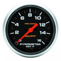 AUTOMETER GAUGE 2-5/8" PYROMETER,0-1600F,STEPPER MOTOR,PRO-COMP # 5444