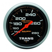 AUTOMETER GAUGE 2-5/8" TRANSMISSION TEMPERATURE,140-280F,MECHANICAL,LIQUID FILLED,PRO-COMP # 5451