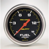 AUTOMETER GAUGE 2-5/8" FUEL PRESSURE,0-15 PSI,STEPPER MOTOR,PRO-COMP # 5461