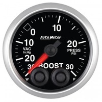 AUTOMETER GAUGE 2-1/16" BOOST/VACUUM,30 IN HG/30 PSI,STEPPER MOTOR,ELITE # 5677