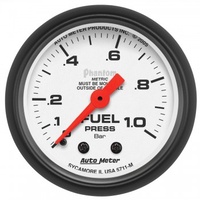 AUTOMETER GAUGE 2-1/16" FUEL PRESSURE,0-1.0 BAR,MECHANICAL,PHANTOM # 5711-M