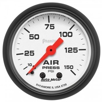 AUTOMETER GAUGE 2-1/16" AIR PRESSURE,0-150 PSI,MECHANICAL,PHANTOM # 5720