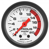 AUTOMETER GAUGE 2-1/16" NITROUS PRESSURE,0-2000 PSI,MECHANICAL,PHANTOM # 5728