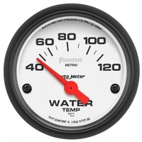 AUTOMETER GAUGE 2-1/16" WATER TEMPERATURE,40-120C,AIR-CORE,PHANTOM # 5737-M