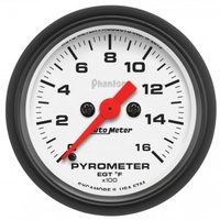 AUTOMETER GAUGE 2-1/16" PYROMETER,0-1600F,STEPPER MOTOR,PHANTOM # 5744
