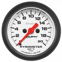 AUTOMETER GAUGE 2-1/16" PYROMETER,0-2000F,STEPPER MOTOR,PHANTOM # 5745