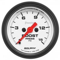 AUTOMETER GAUGE 2-1/16" BOOST,0-15 PSI,STEPPER MOTOR,PHANTOM # 5750