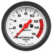 AUTOMETER GAUGE 2-1/16" NITROUS PRESSURE,0-1600 PSI,STEPPER MOTOR,PHANTOM # 5774