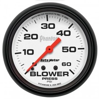 AUTOMETER GAUGE 2-5/8" BLOWER PRESSURE,0-60 PSI,MECHANICAL,PHANTOM # 5802
