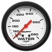 AUTOMETER GAUGE 2-5/8" WATER TEMPERATURE,140-280F,6 FT.,MECHANICAL,PHANTOM # 5831