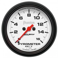 AUTOMETER GAUGE 2-5/8" PYROMETER,0-1600F,STEPPER MOTOR,PHANTOM # 5844