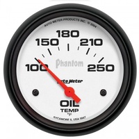AUTOMETER GAUGE 2-5/8" OIL TEMPERATURE,100-250F,AIR-CORE,PHANTOM # 5847