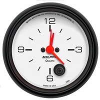 AUTOMETER GAUGE 2-5/8" CLOCK,12 HOUR,PHANTOM # 5885