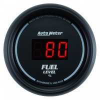 AUTOMETER GAUGE 2-1/16" FUEL LEVEL,PROGRAMMABLE 0-280 ?,DIGITAL BLACK # 6310